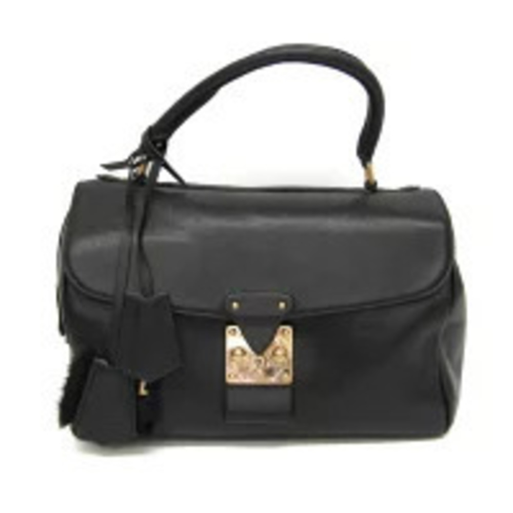 Louis Vuitton Cuir Orfevre Neo Speedy Top Handle Bag Leather Black